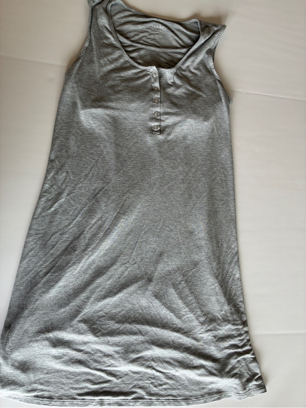 Isabel Maternity by Ingrid & Isabel Gray Henley Maternity M Nursing Gown
